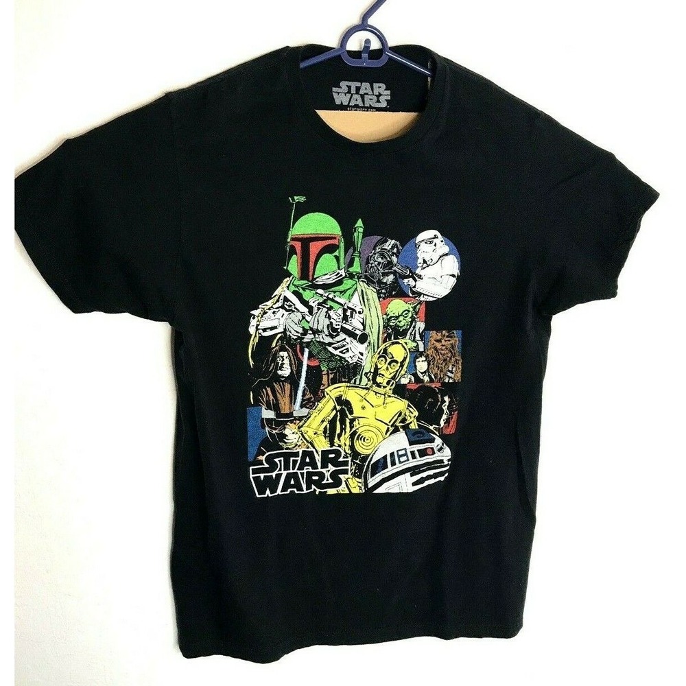 Star Wars Mens Graphic T-Shirt Crew Neck Short Sleeve Official Merchandise Sz L